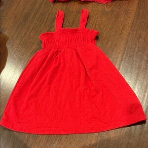 Cat & Jack Vibrant Red Sleeveless Dress